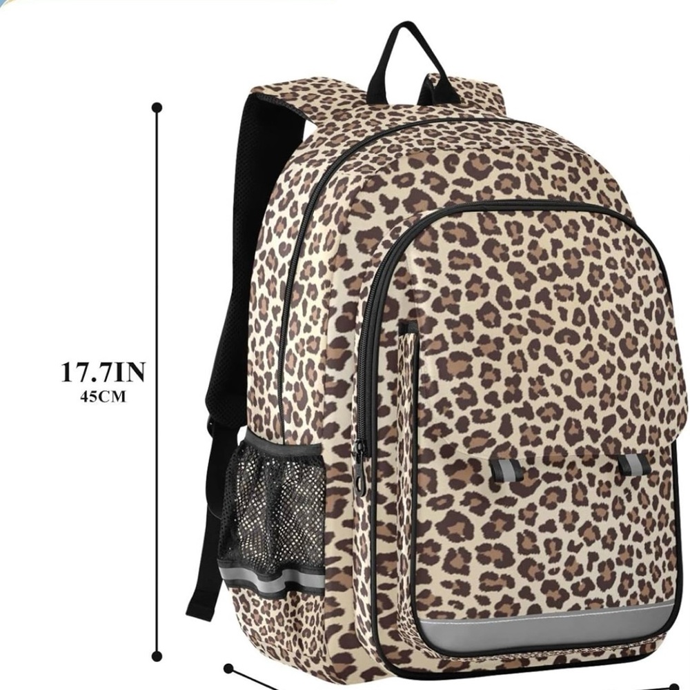 NWOT Leopard Cheetah print animal laptop backpack